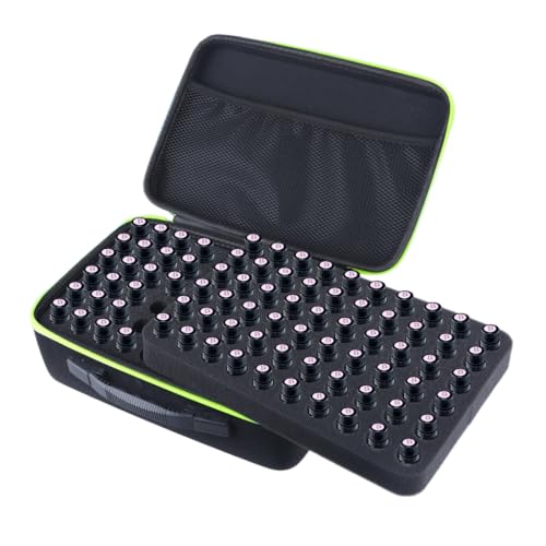Étui de voyage pour 120 bouteilles d'huiles essentielles de 5 à 10 ml - Sac de transport organisé pour la maison et les voyages, violet – vue 5