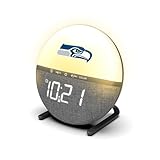 SOAR NFL Sunrise Alarm Clock, Seattle Seahawks