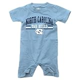 Wes and Willy Baby College Team Shorts Romper (North Carolina Tar Heels, 12 Months)