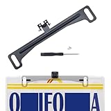JawGrew 1 PC Car US Standard License Plate + Rear View Camera Integrated Bracket, Metal Waterproof Driving Recorder License Plate Bracket, Modified Decorative Accessories, for Most Car Models (Black)