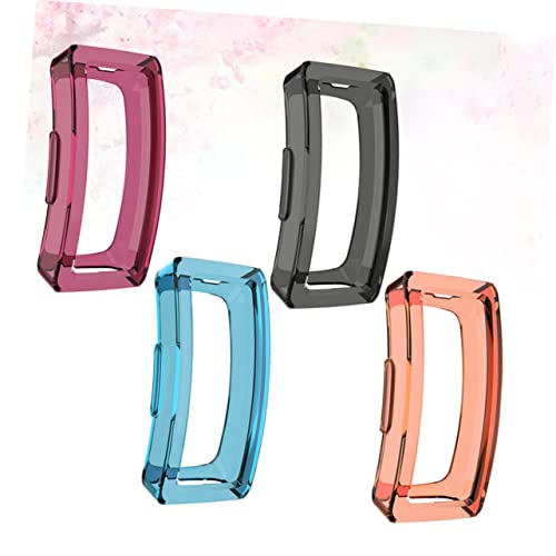 Pack de 4 fundas protectoras de TPU para reloj Inspire e Inspire HR en colores aleatorios 4