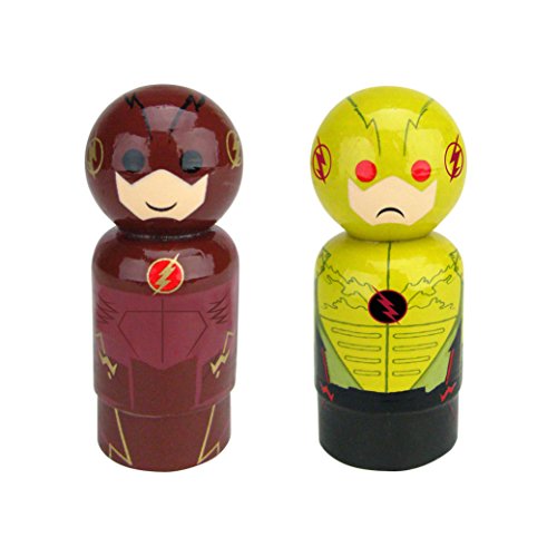 Bif Bang Pow! DC Comics Live Action TV The Flash Set of 2 Pin Mate Wooden Figure