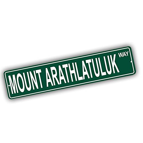 Brotherhood Aluminum Street Sign for Mount Arathlatuluk - Alaska Wall Decor