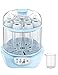 Elechomes Baby Bottle Sterilizer and Dryer, BPA Free 600W Electric Steam Sterilizer, Fit for 8-Ounce Dr Brown Bottle and Easy to Operate
