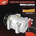 A-Premium A/C Compressor with Clutch Compatible with Volvo XC90 2003-2006, S60 2001-2009, XC70 2003-2007, S80 1999-2006, V70 2001-2007