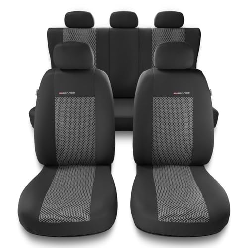 Mossa Coprisedili Compatibili Con Dacia Sandero I, Ii, Iii (2008- ) - Fodere Sedili Auto - Set Coprisedili Auto Universali - UNE-2