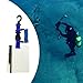 Colaxi Diving Writing Board Underwater Notepad with Swivel Clip and Pencil Diving Tool Quick Release Buckle Underwater Writing Slate, Blue
