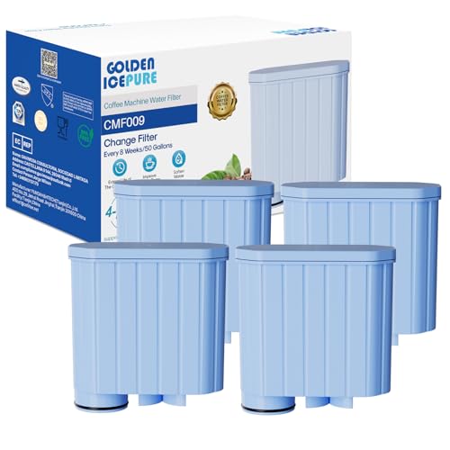 GOLDEN ICEPURE Kaffeemaschinen-Wasserfilter für Philips AquaClean, 4er Pack – Ansicht 1