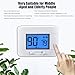 Non Programmable Thermostat for Home - Single Stage 1H/1C, with Room Temperature & Humidity Display and Large Blue LCD