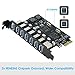 USB 3.0 PCI-e Expansion Card 7Port, RIITOP PCI-e x1 to USB 3.0 HUB Adapter 5Gbps (No Power Need)