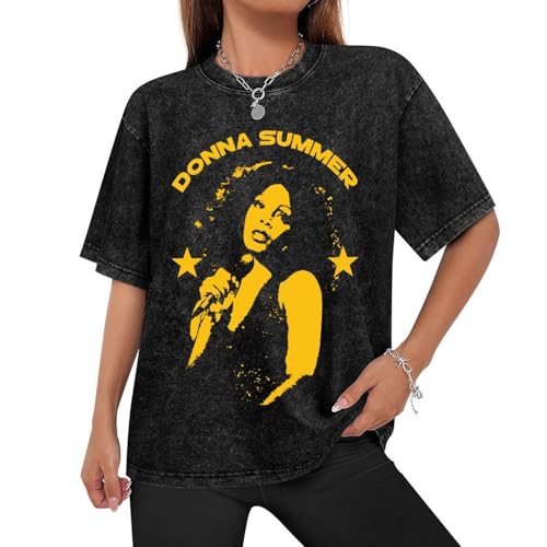 Donna Music Summer T-Shirt Short Sleeve Crew Neck Classic Fit Casual Sport Unisex T-Shirt2