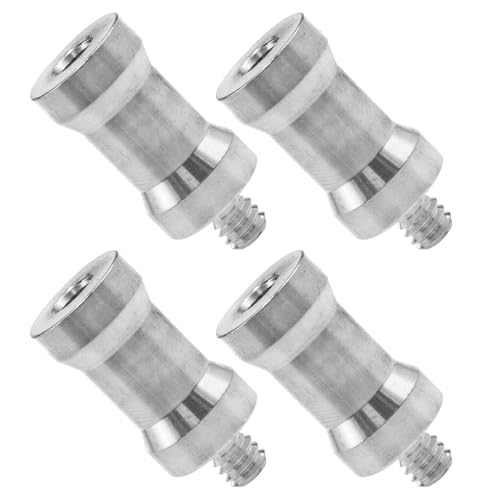 Zangc Hot/Cold Shoe Adapter 1/4 Female to Male Converters for Studio Light Holders and Flash Trigger Receivers 4PCS (1.25 \"x0.57inch)