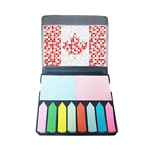 Marque-page autocollante feuille d'érable boîte mémo Canada