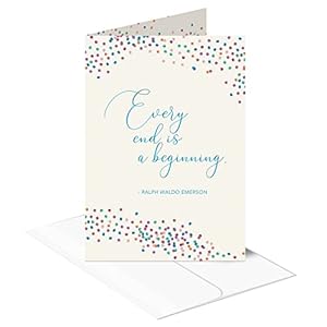 Better-Office-Products-Farewell-Goodbye-Card-with-Envelope-Elegant-Metallic-Foil-Design-Will-Miss-You-Card-Coworker-Goodbye-Retirement-Card-Classic-5-x-7-Inch-Size-Blue-Metallic
