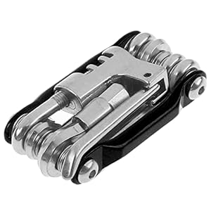 Tomedeks Bicicleta 11 en 1 / Multiherramienta compacta y ligera para bicicletas/Kit de reparaciÃ³n de bicicletas de acero inoxidable/Herramientas para bicicletas de montaÃ±a y de carretera