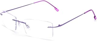 Super Light 100% Titan Working Lesebrille +0,50 bis +6,00 Männer Frauen Mode Randlose Lesebrille 23 Stärken In 4 Farben erhältlich