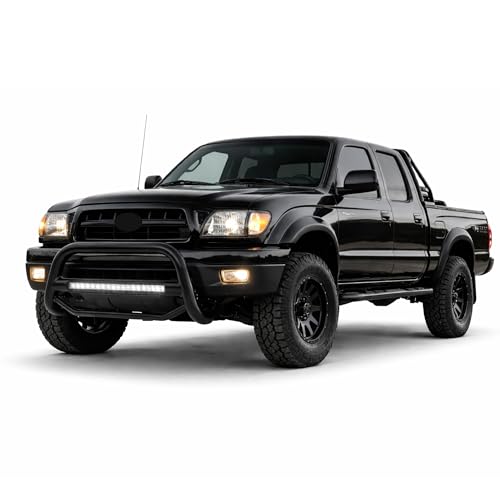 Image of Black Horse Max Beacon Bull Bar No skid plate Black Compatible with 1998-2004 Toyota Tacoma-MAB-TOB4701B