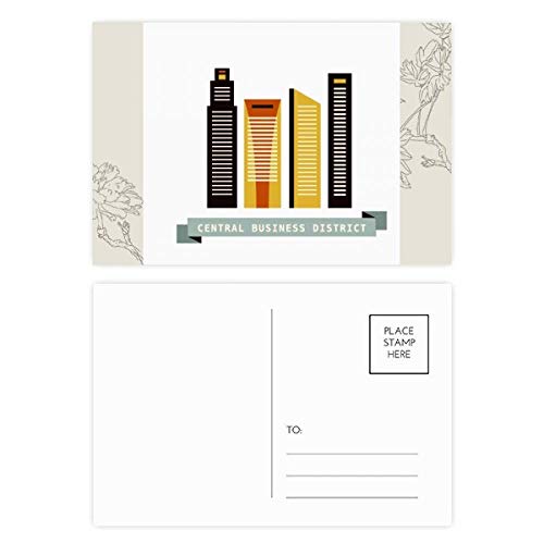 Carte postale fleur Singapour multicolore 5,7 x 3,8 pouces lot de 20 pour merci