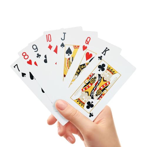 Image of PVC Playing Cards | Waterproof & Durable | Deck of Cards | Easy to Shuffle, Smooth Edge Poker Crads for Blackjack, Family Game Night & Card Games, Fun for All Ages