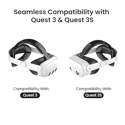 KIWI design K4 Head Strap, VR Headset Accessories for Meta Oculus Quest 3/3S and Link Cable with Charging 16FT