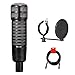 Electro-Voice RE320 Variable-D Dynamic Vocal and Instrument Microphone Bundle with Front Address Pop Filter and XLR-XLR Cable