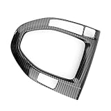 JUIVEEL Carbon Fiber Style Car Gear Shift Panel Cover Interior Trim Compatible with Veloster JS N line 2019-2022 Automotive Accessories(Suitable for Manual Transmission)