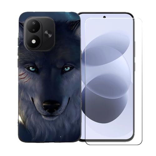 BMPNLSZ �K�p Redmi Note 17 4G �X�}�z�P�[�X + HD�����K���X�ɓK�����ėpTPU�ی�J�o - BST12 | HD�����K���X�ɓK�����ėpTPU�ی�J�o�[�A�V���J�Q���V�F���o���p�[�ی�o�b�N�V�F��-�K�p Redmi Note 17 