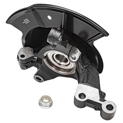 Image of Detroit Axle - Front Left Steering Knuckle for 2011-2014 Ford Edge 2011-2015 Lincoln MKX, Driver Side Steering Knuckle & Wheel Bearing Hub Assembly 2012 2013 Replacement