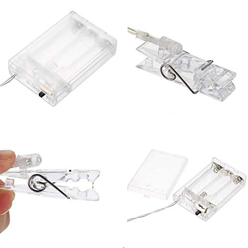 Vetrineinrete® 20 mollette clips porta foto con