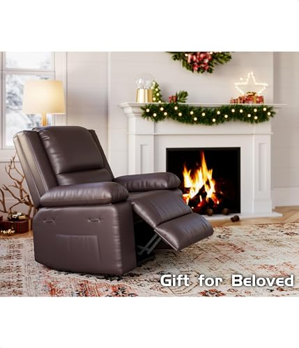 Image of GarveeHome Oversized Wide Power Lift Recliner Chair - Heat and Massage, Faux PU Leather, Adjustable Back and Legs, Electric Lift Chair Designed for The Elderly and People with Mobility impaired