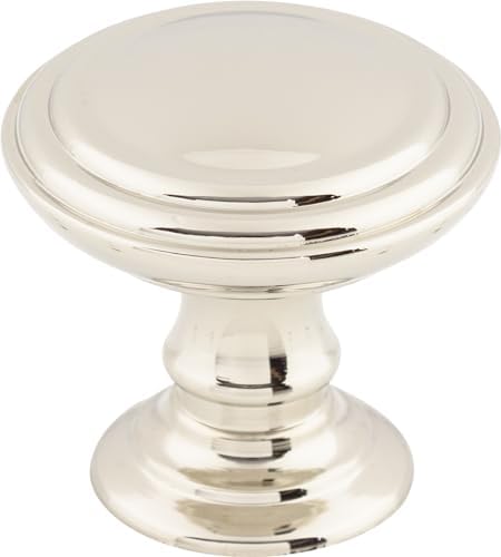Top Knobs TK321PN Chareau Collection 1-1/2" Reeded Knob, Polished Nickel