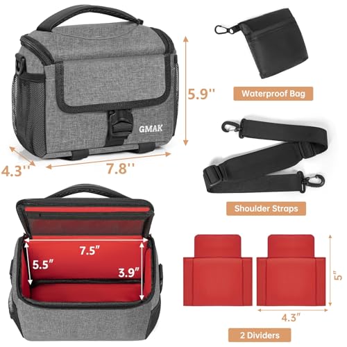 Bolsa para Cámara GMAK Gris 9x4.7x7.5 pulg miniatura 3