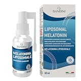 Bandini® Melatonina Liposomiale Spray per Dormire, Solo 5 spruzzi per Addormentarsi, Alto Dosaggio e Assorbimento, Integratore Vegano per Riposare Meglio, Rapido Sonno Notte, Jet-Lag, 30ml, No OGM