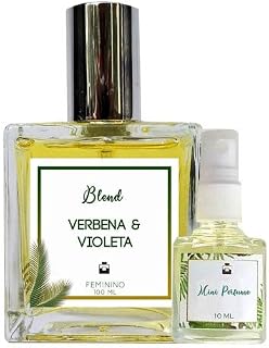 Perfume Verbena & Violeta 100ml Feminino - Blend de Óleo Essencial Natural + Perfume de presente