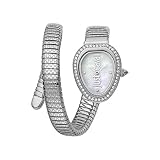 Just Cavalli Damen analog Quarz Uhr mit Edelstahl Armband JC1L167M0015