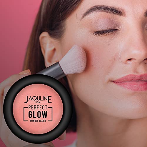Image of JAQULINE USA Perfect Glow Powder Blush | Highly Pigmented, Soft & Lightweight Formula | Blends Effortlessly | Lasts All Day | Vegan & Paraben-Free - Beige For Days, 5g