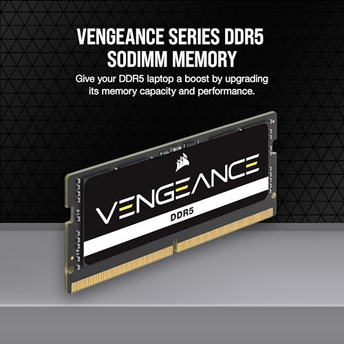 Memoria RAM CORSAIR VENGEANCE SODIMM DDR5 da 16GB a 4800MHz - Nero - RAM - Immagine 1