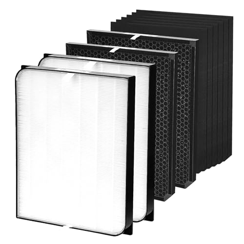 3500 Filter Replacement Set Compatible with AD3000/AD3500, 3500i, 3000M, 3000Pro Air Purifier (2 Efficiency Filter + 2 Carbon Filter + 6 Pre-Filters) 10-Pack