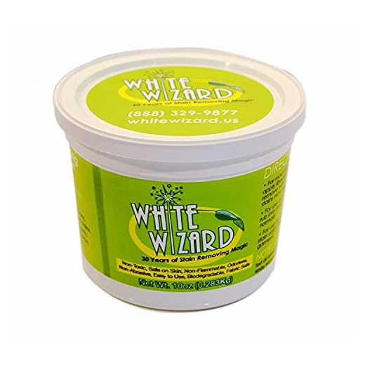White Wizard Spot Remover And All Purpose Cleaner Pet Stains Shoe Polish Grass Stains Chewing Gum- 2 X 10 Oz Tubs