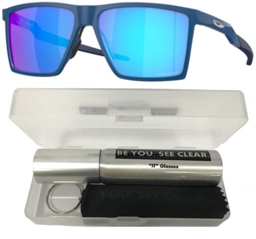 Oakley OO9482 Sunglasses Bundle: OO 9482 FUTURITY SUN 948203 Satin Ocean Blue/Prizm Sapphire Policarbonate Standard and Eyewear Cleaning Kit2