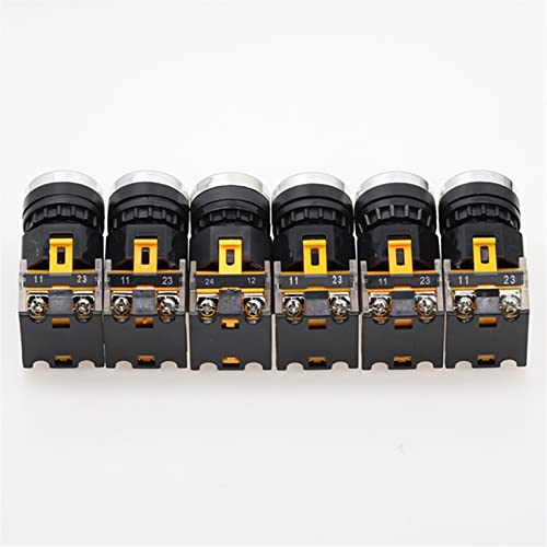 Bouton-poussoir 22mm LA38-11 interrupteur verrouillage robuste - 4