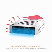 ICY DOCK ExpressCage MB741SP-B Wechselrahmen für 1x 2,5 Zoll SATA/SAS SSD/HDD in 3,5 Zoll Schacht – Ansicht 6