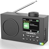 DAB Radio mit Bluetooth, Plus mit 3' Großes TFT Display, Rechargeable Dab+ Radio Klein...