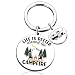 UVIBEW Camper Keychain Camper Accessories Rv Gifts for Women Men Camping Gifts for Women Cool Things for Rv Camping Camping Accessories for Campers Cool Stuff For Campers