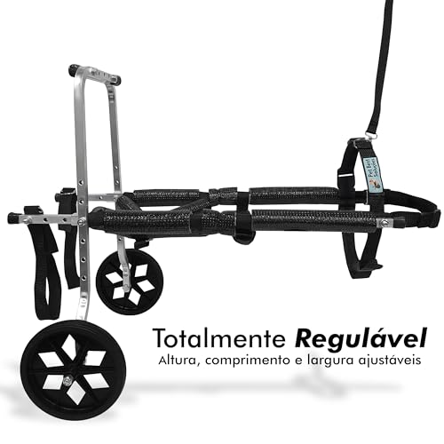 Cadeira de Rodas Para Cachorro Tamanho M Médio Anti Tombamento Pet Best Soluções