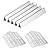 VEVOR Flavorizer Bars and Heat Deflectors, 17 inch Grill Replacement Part, for Weber Genesis 300 Series Grills, Including E310 E320 E330 S310 S320 S330, Stainless Steel Thicker Heat Plate, 7 Pack