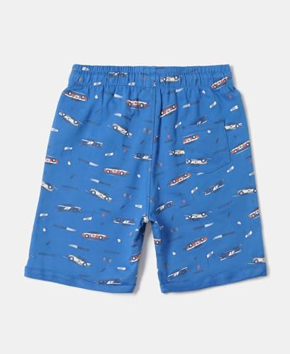 Image of Jockey CB03 Boys Super Combed Cotton French Terry Printed Shorts with Turn Up Hem Styling (Colors & Prints May Vary)