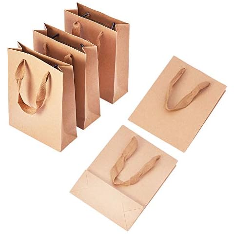 Bolsas de Papel PH PandaHall con Diseño y Cinta Lazo Cover