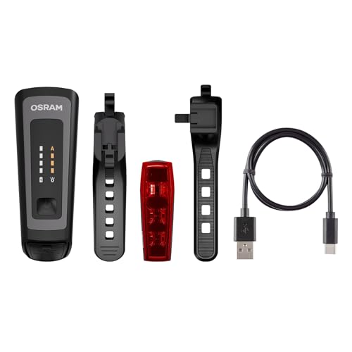 Osram LEDsBIKE® Race 100 Set - Fahrradbeleuchtungsset - einschließlich automatischer Bremslichtfunktion