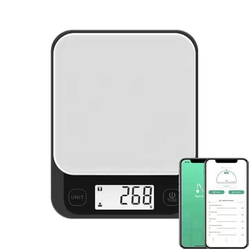 Kitchen Scales for Precise Measurements, Smart Food Scales Calorie Counting with App Food Database, Food Weighing Scales for Meal Prep, Weight Management, Nutrition Tracking, Kitchen Scale With App.